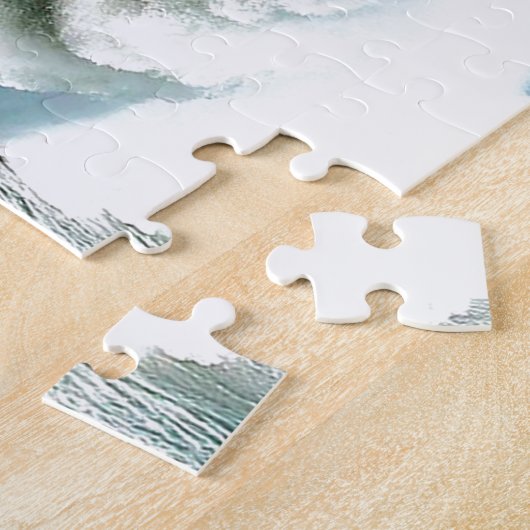 Big Steep Surfing Wave Legpuzzel (Zijkant)
