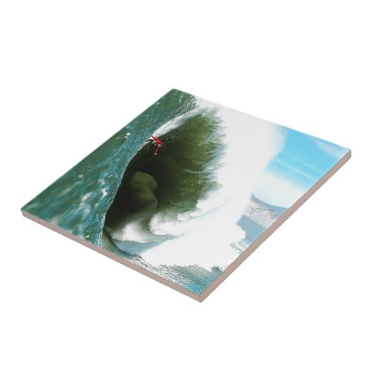 Big Steep Surfing Wave Tegeltje (Zijkant)