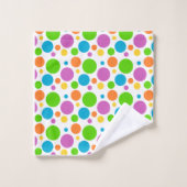 Big Stippen Polka Dots op Bathroom Towel set Bad Handdoek (Wasdoekje)