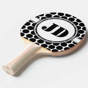 BIG STIPPEN zwart + je rug. en tekst Tafeltennisbatje