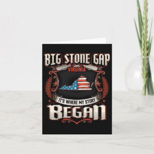 Big Stone Gap Virginia Usa Vlag 4 juli  Kaart