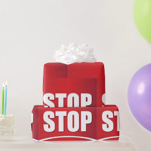Big Stop Sign Cadeaupapier