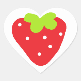 Big Strawberry Hart Sticker