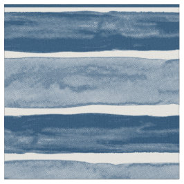 BIG STRIPE Blue Cabana Waterverf Stripe Stof