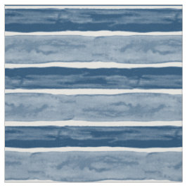 BIG STRIPE Blue Cabana Waterverf Stripe Stof