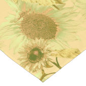 Big Sunflower Patroon Korte Tafelloper (Hoek)