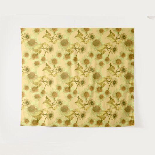 Big Sunflower Patroon Wandkleed (Voorkant (horizontaal))