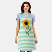 Big Sunflower Striped Schort (Gedragen)