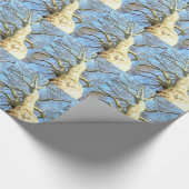Big Sunny Tree Branches in Heavenly Blue Sky Cadeaupapier (Hoek)