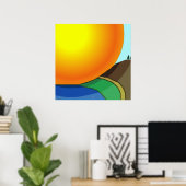 Big Sunrise Poster (Thuiskantoor)