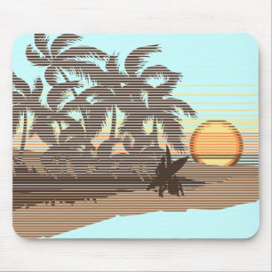 Big Sunset Brown Mousepad Muismat