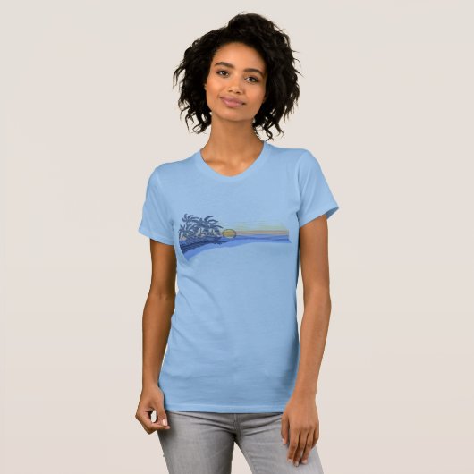 Big Sunset Dames T-shirt (Voorkant volledig)