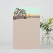 Big Sunset Hawaiian Briefpapier (Staand voorkant)