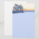 Big Sunset Hawaiian Briefpapier (Voorkant / Achterkant)