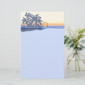 Big Sunset Hawaiian Briefpapier (Staand voorkant)
