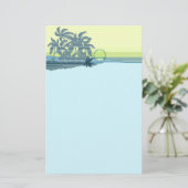 Big Sunset Hawaiian Briefpapier (Staand voorkant)