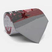 Big Sunset Hawaiian Island Tweezijdig gedrukt Stropdas (Opgerold)