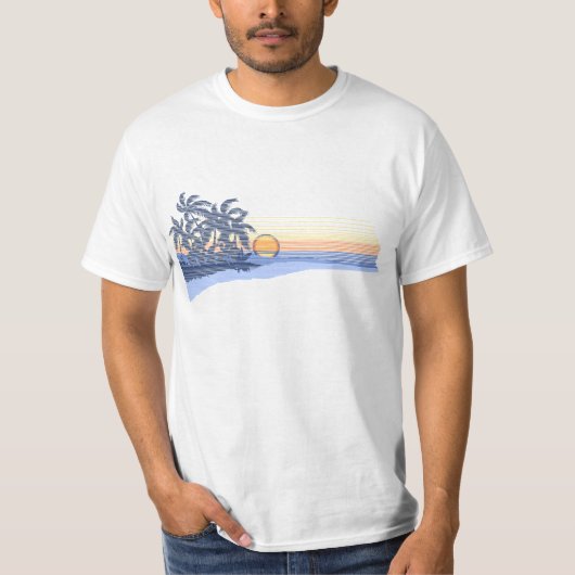 Big Sunset Mannen T-shirt (Voorkant)