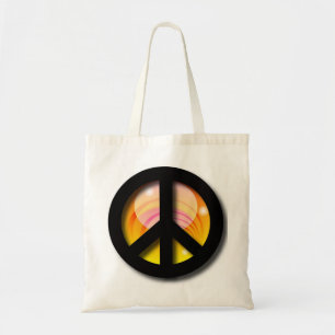Big Sunset Peace Tote Bag