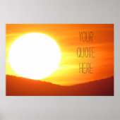 Big Sunset Poster (Voorkant)