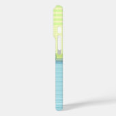 Big Sunset Stripe Hawaiian Blauwgroen Case-Mate iPhone Case (Achterkant / Links)