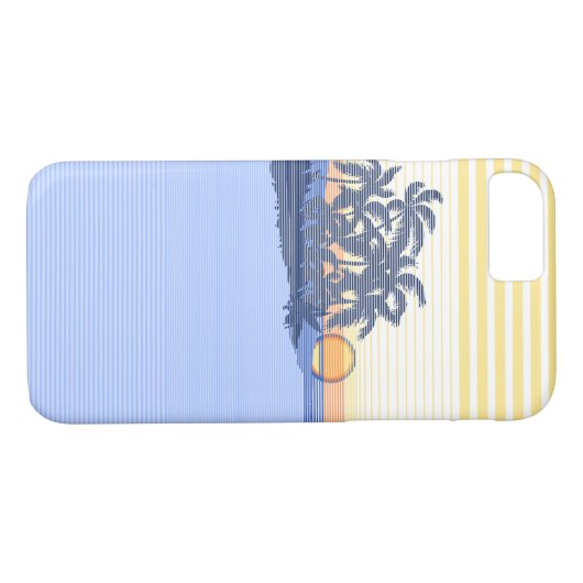 Big Sunset Stripe Hawaiian iPhone 7 hoesje (Achterkant (Horizontaal))