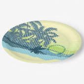 Big Sunset Stripe Hawaiian Surfer Papieren Bordje (Gekanteld)