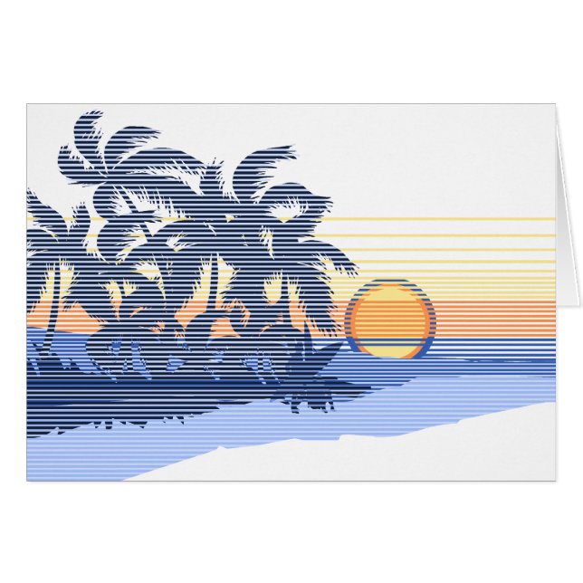 Big Sunset Stripe Hawaiian Surfers (Voorkant Horizontaal)