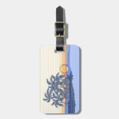 Big Sunset Stripe Hawaiian Surfers Bagagelabel (Voorkant verticaal)