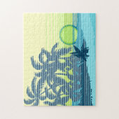 Big Sunset Stripe Hawaiian Surfers Legpuzzel (Verticaal)