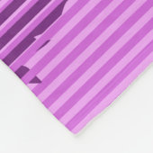Big Sunset Stripe Hawaiian Surfers Violet Fleece Deken (Hoek)