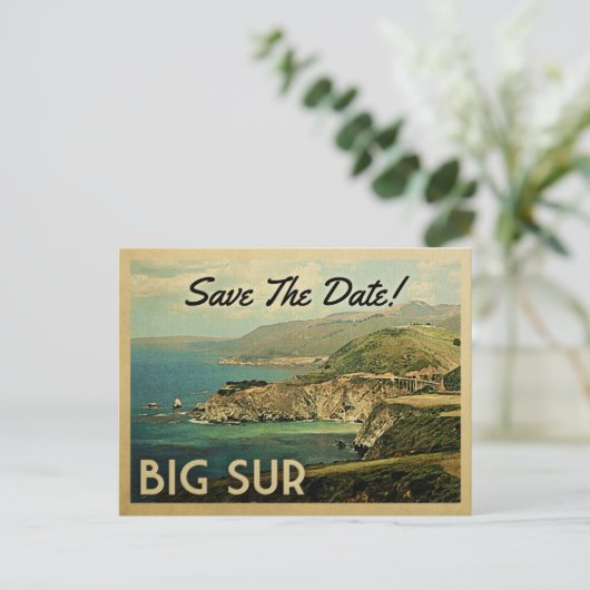 Big Sur bewaar de Briefkaarten van de Datum (Staand voorkant)