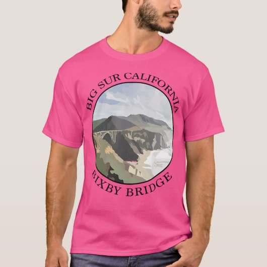 Big Sur Bixby Bridge T-shirt (Voorkant)