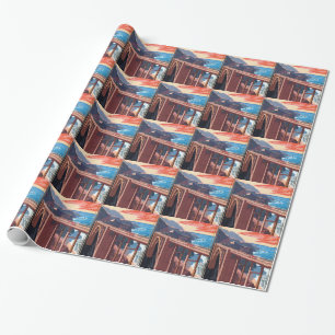Big Sur Bixby Bridge VS-toerisme Cadeaupapier