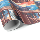 Big Sur Bixby Bridge VS-toerisme Cadeaupapier (Rol Hoek)