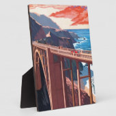  Big Sur Bixby Bridge VS-toerisme Fotoplaat (Zijkant)