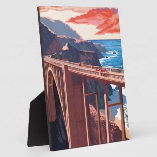  Big Sur Bixby Bridge VS-toerisme Fotoplaat (Zijkant)