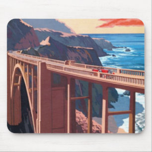 Big Sur Bixby Bridge VS-toerisme Muismat