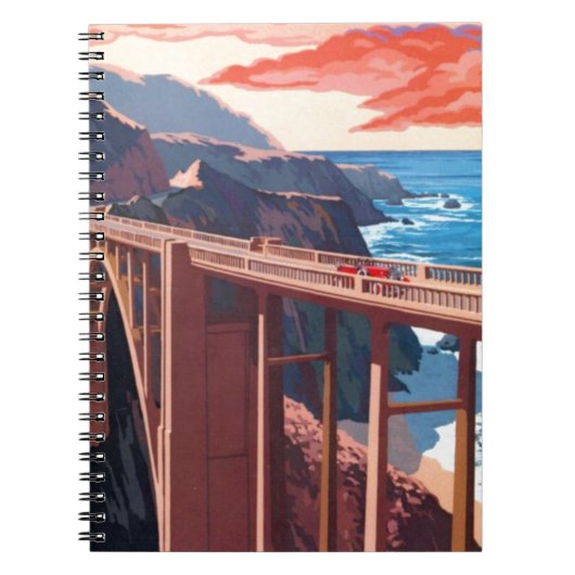 Big Sur Bixby Bridge VS-toerisme Notitieboek (Voorkant)