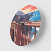  Big Sur Bixby Bridge VS-toerisme Ronde Klok (Hoek)