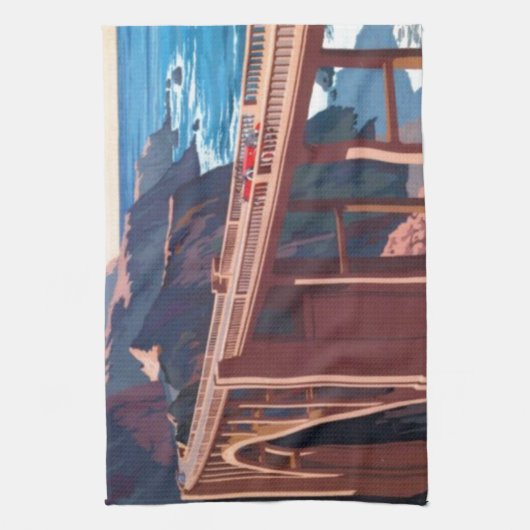  Big Sur Bixby Bridge VS-toerisme Theedoek (Verticaal)