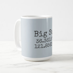 Big Sur breedtegraad en lengtegraad Koffiemok
