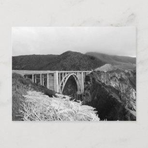 Big Sur Bridge Briefkaart zwart-wit