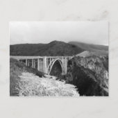 Big Sur Bridge Briefkaart zwart-wit (Voorkant)