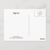 Big Sur Briefkaart (Achterkant)