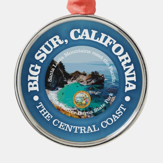Big Sur (C) Metalen Ornament (Voorkant)