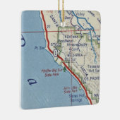 Big Sur CA kaart Keramisch Ornament (Rechts)