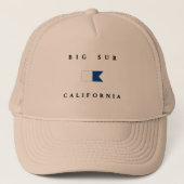 Big Sur California Alpha Dive Flag Trucker Pet (Voorkant)