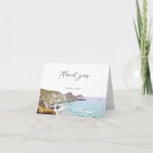 BIG SUR California Beach Coastline Skyline Bedankkaart (Voorkant)