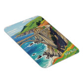 Big Sur California Bixby Bridge Reis Magneet (Rechterzijde)